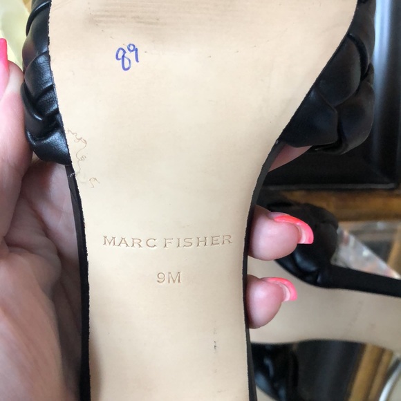 Marc Fisher Brizo Heeled Sandal Black MSRP $89 - Picture 13 of 15